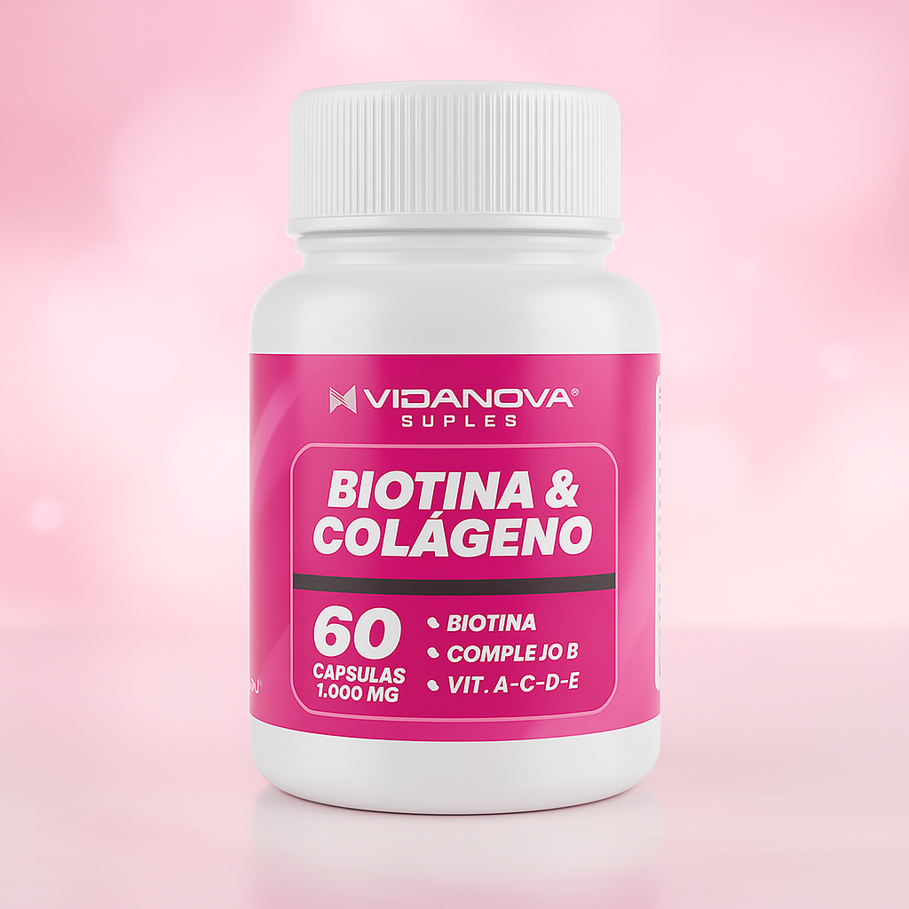 Biotina & Colágeno Vidanova 1000mg (60 cápsulas)