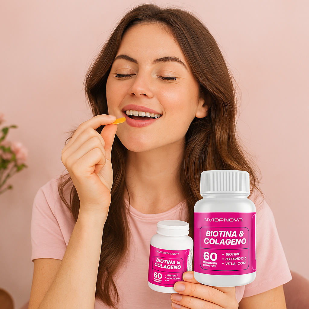 Biotina & Colágeno Vidanova 1000mg (60 cápsulas)